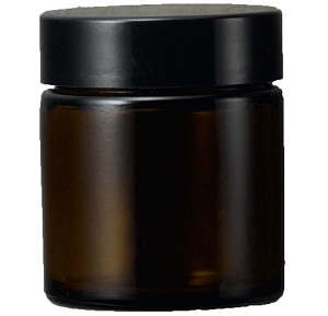 Amber glass jars 30 ml